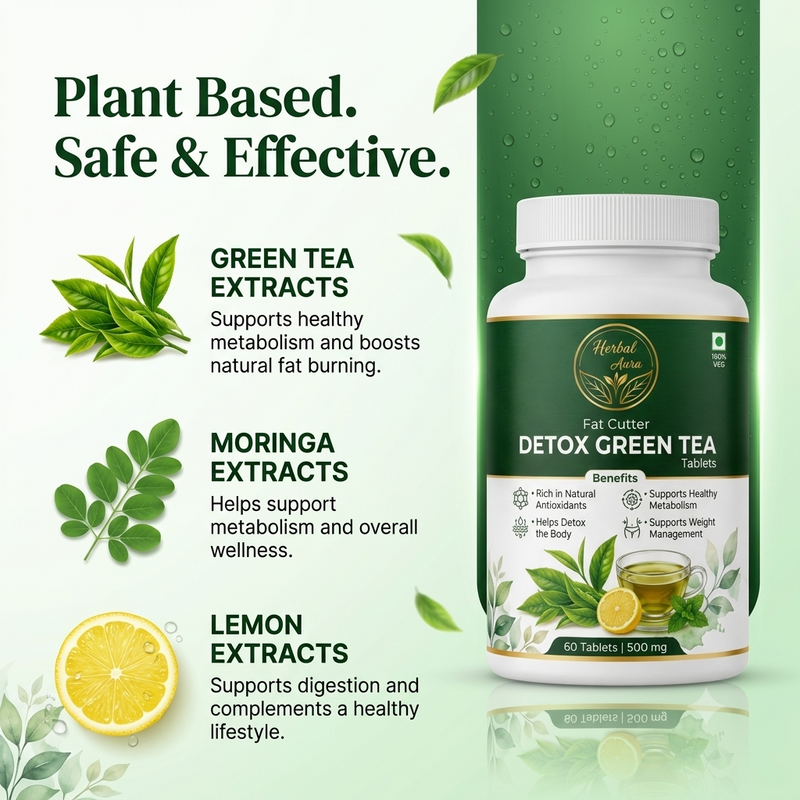 Fat Cutter Detox Green Tea Tablets