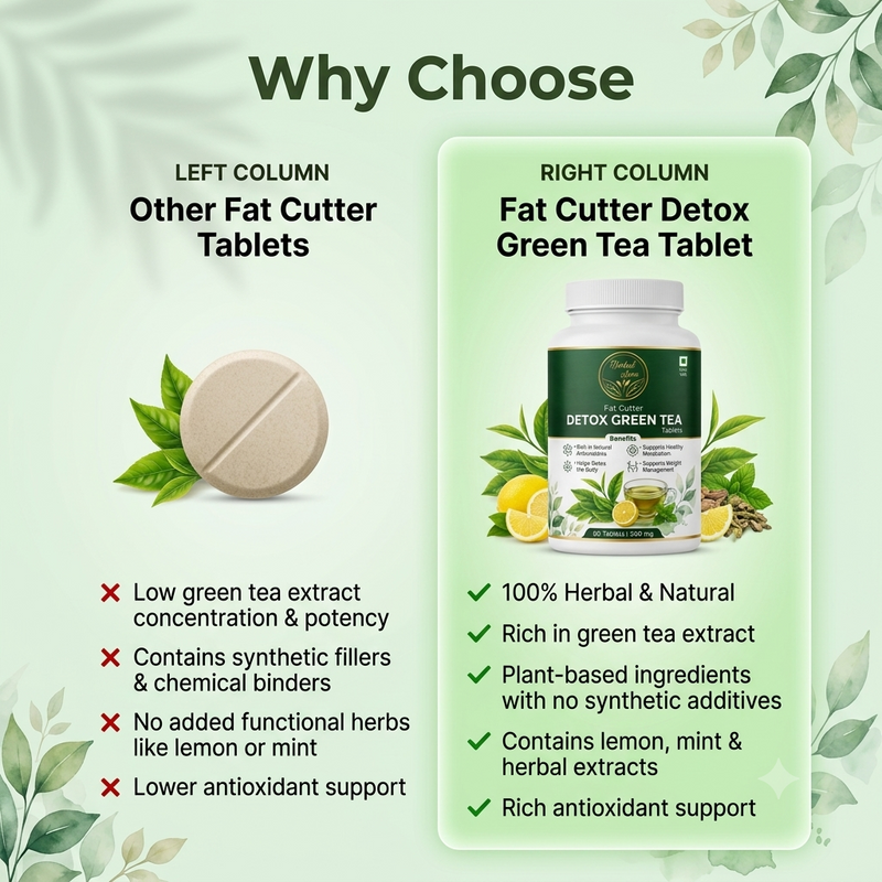 Fat Cutter Detox Green Tea Tablets