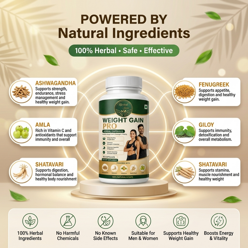 Weight Gain Pro Herbal Capsules