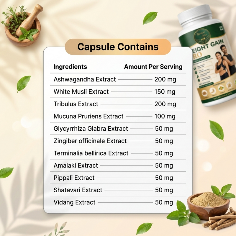 Weight Gain Pro Herbal Capsules